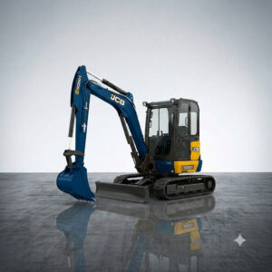 Mini-excavator JCB 50001 pe șenile de cauciuc