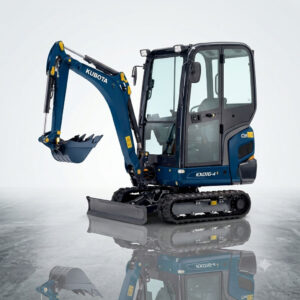 Mini-excavator Kubota KX016-4 pe șenile de cauciuc